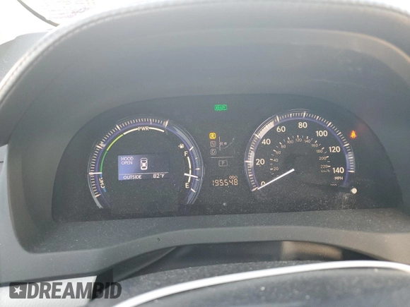 2010 Lexus HS 250h with VIN JTHBB1BA7A2008020, listed as a Copart auction lot 43164075 with 195,548 mi miles and Salvage Title. Bid and sale history available at DreamBid. Image 9.