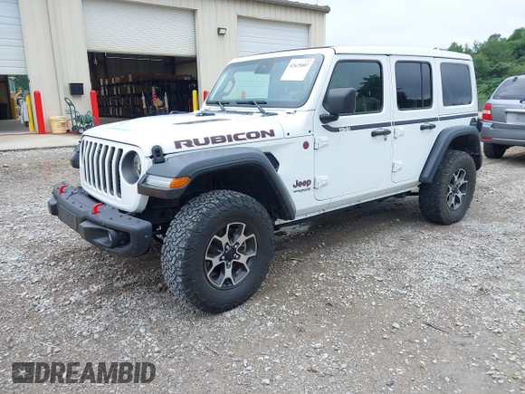 2021 Jeep Wrangler Unlimited Rubicon with VIN 1C4JJXFM9MW774142, listed as a IAAI auction lot 42625007 with 42,318 mi miles and . Bid and sale history available at DreamBid. Image 17.