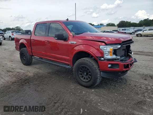2020 Ford F-150 XL with VIN 1FTEW1EP0LFC30820, listed as a Copart auction lot 58323435 with 59,659 mi miles and Salvage title. Bid and sale history available at DreamBid. Image 4.