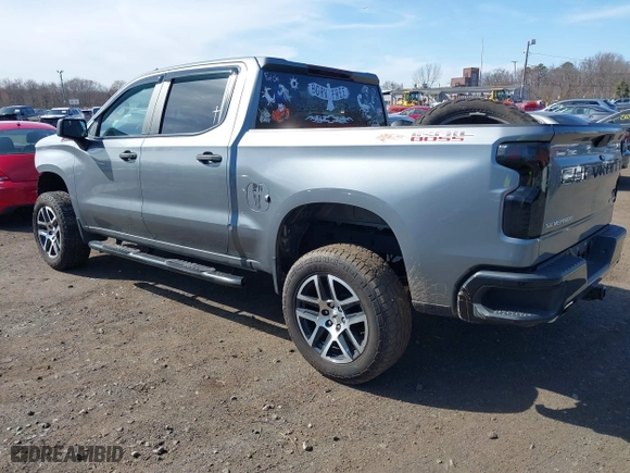 2019 Chevrolet Silverado 1500 Custom Trail Boss with VIN 3GCPYCEF5KG148682, listed as a IAAI auction lot 41826656 with 54,682 mi miles. Bid and sale history available at carsss.com. Image 3.
