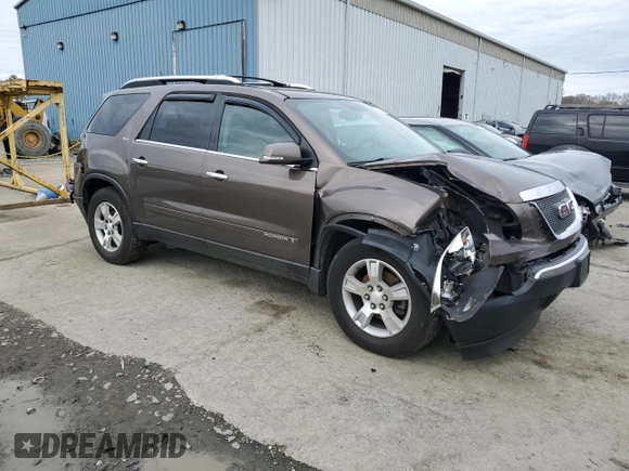 2008 GMC Acadia SLT1 with VIN 1GKEV23748J201387, listed as a Copart auction lot 51902465 with 233,190 mi miles and Salvage Title. Bid and sale history available at DreamBid. Image 4.
