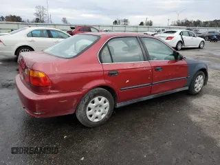 1999 Honda Civic LX with VIN 1HGEJ657XXL047414, listed as a Copart auction lot 83943154 with 300,098 mi miles and Salvage Title. Bid and sale history available at carsss.com. Image 3.