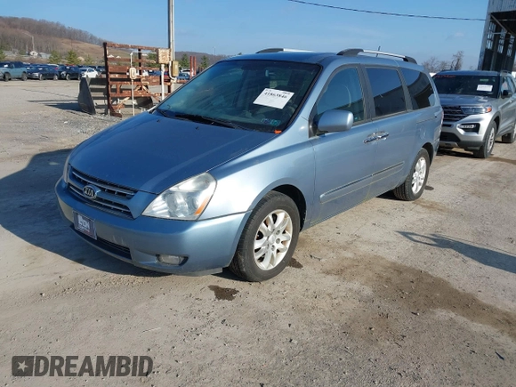 2010 Kia Sedona EX with VIN KNDMH4C32A6325352, listed as a IAAI auction lot 41863846 with 92,813 mi miles. Bid and sale history available at carsss.com. Image 2.