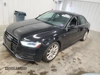 2014 Audi A4 Premium Plus with VIN WAUHFAFL7EN045680, listed as a Copart auction lot 51156485 with 118,920 mi miles and Salvage title. Bid and sale history available at DreamBid. Image 1.