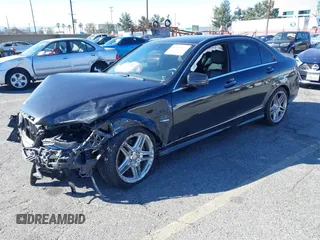 2012 Mercedes-Benz C 350 Sport with VIN WDDGF5HB2CR196979, listed as a IAAI auction lot 41643452 with 119,436 mi miles and . Bid and sale history available at DreamBid. Image 2.