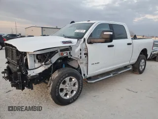 2024 Ram 2500 Big Horn with VIN 3C6UR5DL9RG156353, listed as a Copart auction lot 47195015 with 4,875 mi miles and Salvage Title. Bid and sale history available at carsss.com. Image 1.