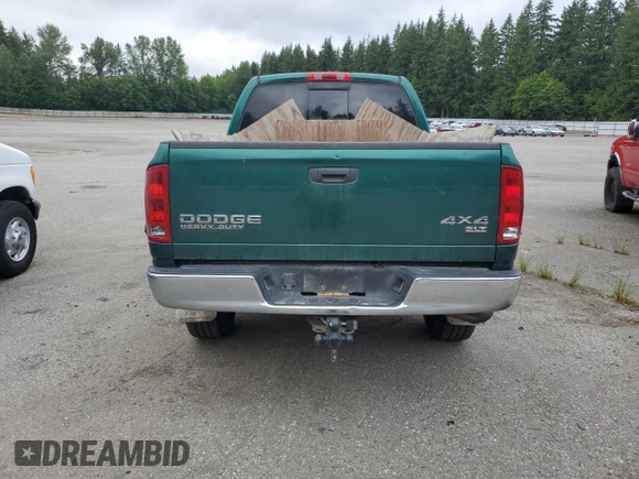2004 Dodge 2500 SLT z VIN 3D7KU28C44G137957, wystawiony jako Copart lot #57689175 z przebiegiem 184 166 mil mil oraz Szkoda całkowita • Salvage title. Historia ofert i sprzedaży dostępna na DreamBid. Obrazek 6.