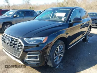 2021 Audi Q5 Premium Plus with VIN WA1BAAFY7M2065912, listed as a IAAI auction lot 41752656 with 30,472 mi miles and . Bid and sale history available at DreamBid. Image 2.