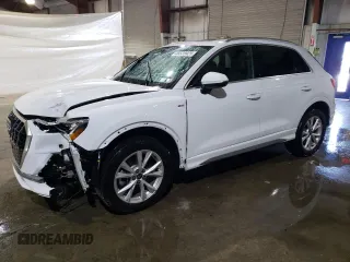 2022 Audi Q3 S line Premium Plus with VIN WA1EECF31N1089812, listed as a Copart auction lot 45525925 with 39,545 mi miles and Salvage Title. Bid and sale history available at carsss.com. Image 1.