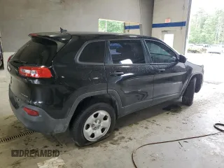 2016 Jeep Cherokee Sport with VIN 1C4PJMAB9GW121474, listed as a Copart auction lot 62475455 with 128,939 mi miles and Salvage title. Bid and sale history available at DreamBid. Image 3.