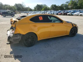 2012 Lexus IS 250 with VIN JTHBF5C20C5158958, listed as a Copart auction lot 60588455 with 145,085 mi miles and Salvage title. Bid and sale history available at DreamBid. Image 3.