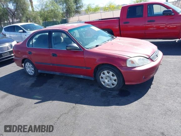 1999 Honda Civic LX with VIN 1HGEJ6671XL046764, listed as a IAAI auction lot 42055408 with 208,308 mi miles. Bid and sale history available at carsss.com. Image 13.
