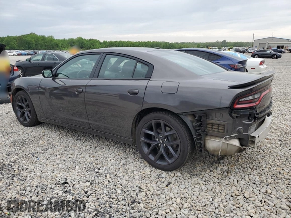 2019 Dodge Charger SXT with VIN 2C3CDXBGXKH734703, listed as a Copart auction lot 54206805 with 61,810 mi miles and Salvage Title. Bid and sale history available at DreamBid. Image 2.