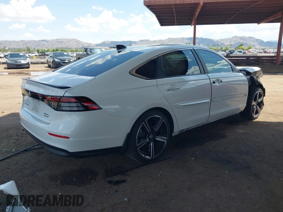 2024 Honda Accord Sport with VIN 1HGCY2F57RA015558, listed as a IAAI auction lot 42417371 with 34,379 mi miles and . Bid and sale history available at DreamBid. Image 4.