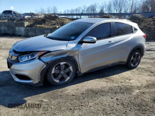 2019 Honda HR-V EX-L with VIN 3CZRU6H71KM723799, listed as a Copart auction lot 47702525 with 43,025 mi miles and Salvage Title. Bid and sale history available at carsss.com. Image 1.