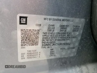 2018 Chevrolet Suburban Premier with VIN 1GNSCJKC5JR293962, listed as a Copart auction lot 50641835 with 137,598 mi miles and Salvage Title. Bid and sale history available at DreamBid. Image 14.