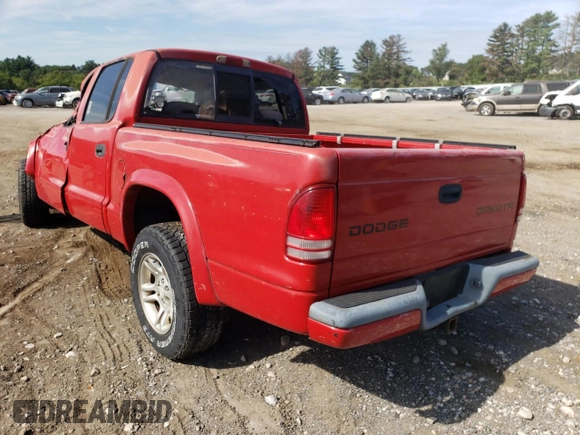 2003 Dodge Dakota Sport with VIN 1D7HL38X63S122194, listed as a Copart auction lot 58235722 with 0 mi miles and Non Repairable. Bid and sale history available at carsss.com. Image 3.