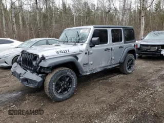 2021 Jeep Wrangler Unlimited Sport S with VIN 1C4HJXDG4MW520348, listed as a Copart auction lot 47250805 with 64,772 mi miles and Clean Title. Bid and sale history available at carsss.com. Image 1.