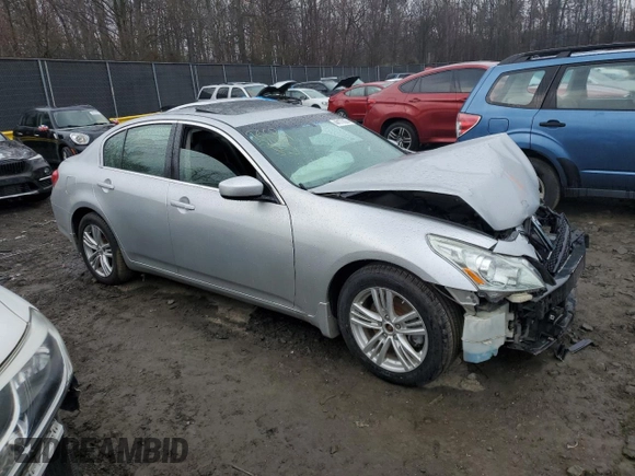 2010 Infiniti G37 x with VIN JN1CV6AR3AM253101, listed as a Copart auction lot 44177074 with Not Provided miles and Salvage Title. Bid and sale history available at carsss.com. Image 4.