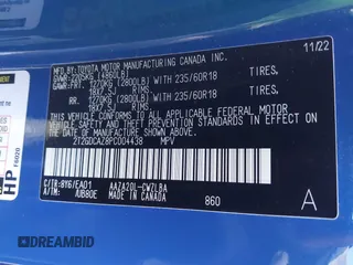 2023 Lexus NX with VIN 2T2GDCAZ8PC004438, listed as a IAAI auction lot 41113323 with 29,524 mi miles. Bid and sale history available at carsss.com. Image 9.