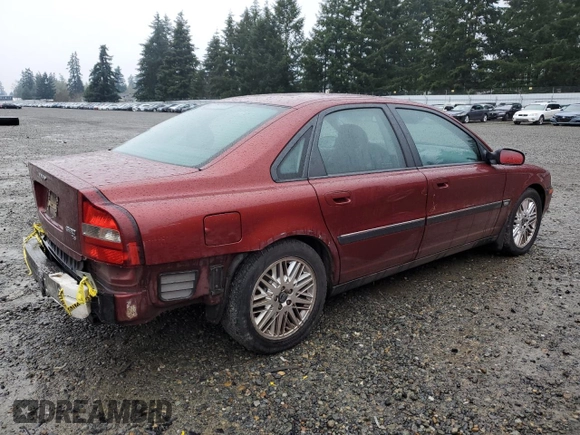 2000 Volvo S80 with VIN YV1TS90D3Y1131597, listed as a Copart auction lot 86214874 with 142,813 mi miles and Salvage Title. Bid and sale history available at carsss.com. Image 3.