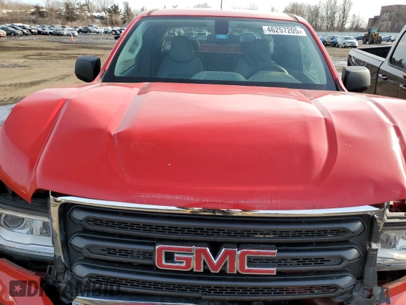 2016 GMC Canyon 4WD SLE with VIN 1GTH6BE35G1153171, listed as a Copart auction lot 46257205 with 11,608 mi miles and Salvage Title. Bid and sale history available at carsss.com. Image 11.