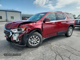 2018 Chevrolet Traverse LT Cloth with VIN 1GNERGKW1JJ171655, listed as a Copart auction lot 63568115 with Not provided miles and Salvage title. Bid and sale history available at DreamBid. Image 1.