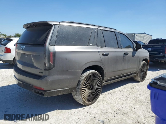 2024 Cadillac Escalade 4WD Sport Platinum with VIN 1GYS4GKL1RR207819, listed as a Copart auction lot 73347124 with 21,545 mi miles and Salvage title. Bid and sale history available at DreamBid. Image 3.