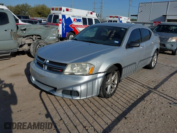 2012 Dodge Avenger SE with VIN 1C3CDZAG3CN291123, listed as a IAAI auction lot 41861036 with 114,607 mi miles and . Bid and sale history available at DreamBid. Image 2.