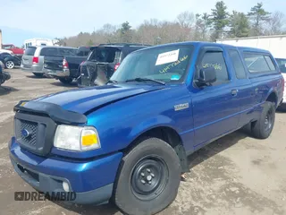 2007 Ford Ranger XL with VIN 1FTYR14U57PA51006, listed as a IAAI auction lot 41972266 with 185,621 mi miles. Bid and sale history available at carsss.com. Image 2.