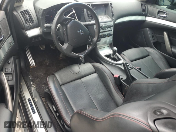 2015 Infiniti Q60 S Limited with VIN JN1CV6EKXFM870046, listed as a Copart auction lot 60286085 with 99,319 mi miles and Salvage title. Bid and sale history available at DreamBid. Image 8.