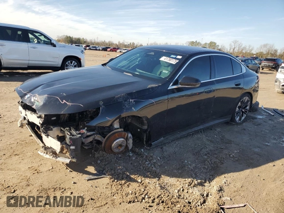 2024 BMW 5 Series 530i with VIN WBA43FJ01RCP75412, listed as a Copart auction lot 41790175 with 14,196 mi miles and Salvage Title. Bid and sale history available at carsss.com. Image 1.