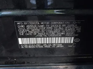 2013 Lexus GS 350 z VIN JTHBE1BL1D5000538, wystawiony jako IAAI lot #41217608 z przebiegiem 165 041 mil mil oraz . Historia ofert i sprzedaży dostępna na DreamBid. Obrazek 9.