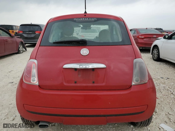 2015 FIAT 500 Pop with VIN 3C3CFFAR4FT508046, listed as a Copart auction lot 51689115 with 0 mi miles and Clean Title. Bid and sale history available at carsss.com. Image 6.