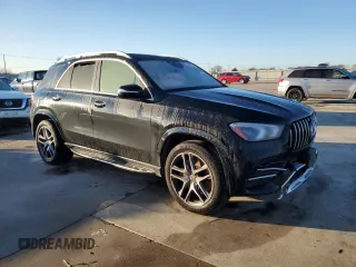 2021 Mercedes-Benz GLE 53 AMG with VIN 4JGFB6BB3MA442918, listed as a Copart auction lot 86896724 with 37,206 mi miles and Salvage title. Bid and sale history available at DreamBid. Image 4.