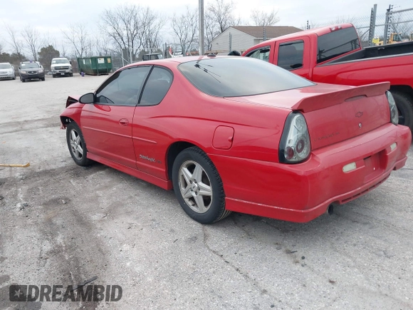 2004 Chevrolet Monte Carlo SS Supercharged z VIN 2G1WZ151349181767, wystawiony jako IAAI lot #41128408 z przebiegiem 231 350 mil mil oraz . Historia ofert i sprzedaży dostępna na DreamBid. Obrazek 3.