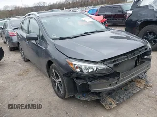 2019 Subaru Impreza Premium with VIN 4S3GTAD65K3739604, listed as a IAAI auction lot 41752338 with 89,030 mi miles. Bid and sale history available at carsss.com. Image 1.