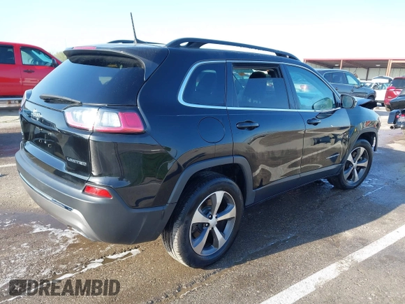 2022 Jeep Cherokee Limited with VIN 1C4PJMDX1ND520783, listed as a IAAI auction lot 41989564 with 55,947 mi miles and . Bid and sale history available at DreamBid. Image 4.