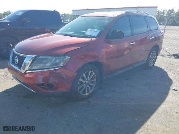 2016 Nissan Pathfinder S with VIN 5N1AR2MN7GC600949, listed as a IAAI auction lot 41261906 with 173,787 mi miles. Bid and sale history available at carsss.com. Image 2.
