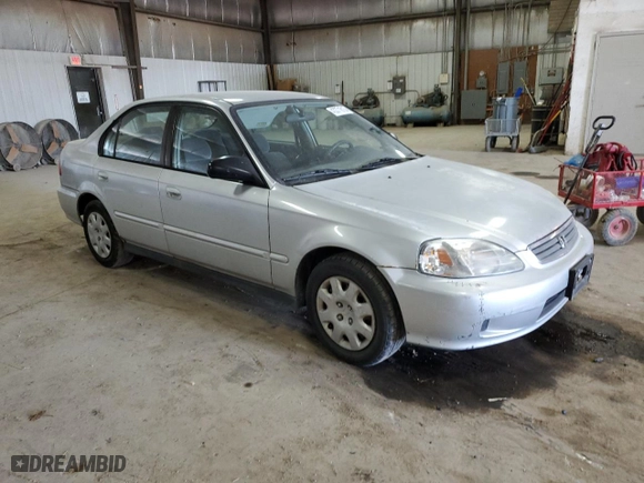 2000 Honda Civic VP with VIN 2HGEJ6610YH552001, listed as a Copart auction lot 43371815 with 147,244 mi miles and Clean Title. Bid and sale history available at carsss.com. Image 4.