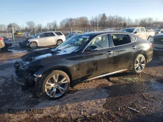 2017 Infiniti Q70L 3.7 with VIN JN1BY1PR2HM210568, listed as a Copart auction lot 42121945 with Not Provided miles and Salvage Title. Bid and sale history available at carsss.com. Image 1.