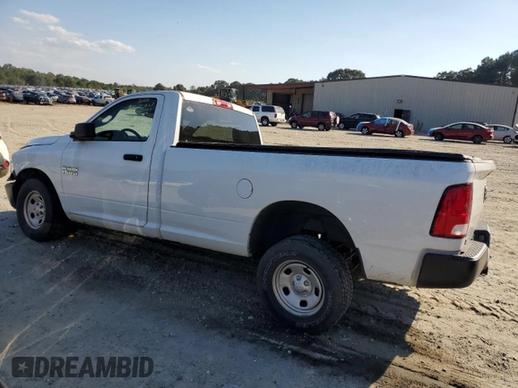 2018 Ram 1500 Tradesman with VIN 3C6JR7DG7JG186490, listed as a Copart auction lot 74712524 with 58,120 mi miles and Salvage title. Bid and sale history available at DreamBid. Image 2.
