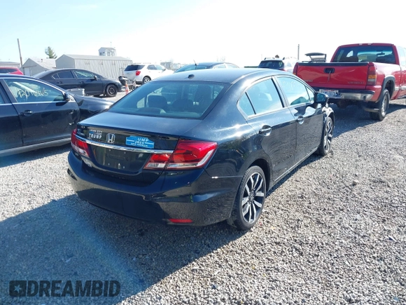 2015 Honda Civic EX-L with VIN 19XFB2F90FE021579, listed as a IAAI auction lot 42067217 with 184,234 mi miles and . Bid and sale history available at DreamBid. Image 4.