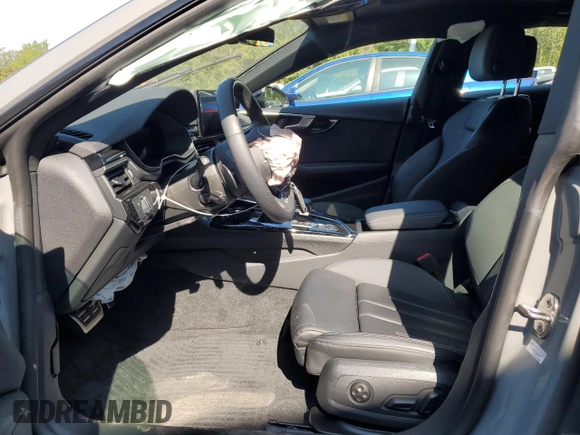 2022 Audi A5 Sportback S line Premium Plus z VIN WAUFACF56NA040190, wystawiony jako Copart lot #68565804 z przebiegiem Nie podano mil oraz Szkoda całkowita • Salvage title. Historia ofert i sprzedaży dostępna na DreamBid. Obrazek 7.