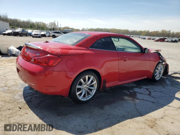 2012 Infiniti G37 Convertible with VIN JN1CV6FE8CM202928, listed as a Copart auction lot 50683685 with 0 mi miles and Salvage Title. Bid and sale history available at carsss.com. Image 3.