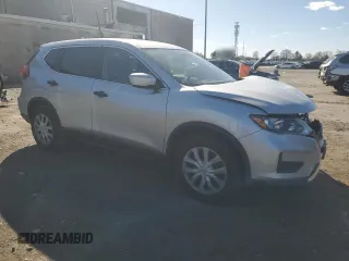 2017 Nissan Rogue S with VIN 5N1AT2MN2HC825475, listed as a Copart auction lot 50698375 with 92,083 mi miles and Salvage Title. Bid and sale history available at DreamBid. Image 4.