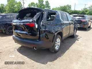 2023 Chevrolet Traverse LS with VIN 1GNERFKWXPJ265049, listed as a IAAI auction lot 42554797 with 23,385 mi miles and . Bid and sale history available at DreamBid. Image 4.