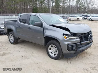 2021 Chevrolet Colorado 4WD Work Truck with VIN 1GCGTBENXM1143107, listed as a IAAI auction lot 41152936 with 47,148 mi miles. Bid and sale history available at carsss.com. Image 1.