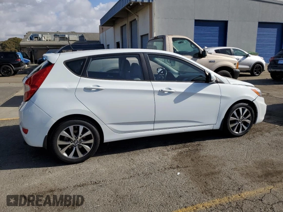 2015 Hyundai Accent Sport with VIN KMHCU5AE4FU205570, listed as a Copart auction lot 80708594 with 110,505 mi miles and Clean Title. Bid and sale history available at carsss.com. Image 3.