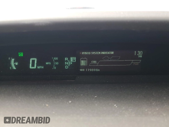 2012 Toyota Prius One with VIN JTDKN3DU6C1542677, listed as a Copart auction lot 51916515 with 119,898 mi miles and Salvage Title. Bid and sale history available at carsss.com. Image 9.